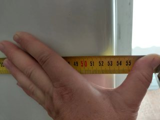 Frigorífico y congelador blanco