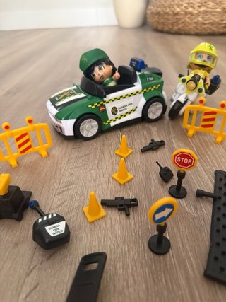 Pinypon Action Guardia Civil Coche y Moto con caja