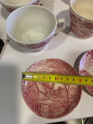 Tazas y Platos Café Rosa varias marcas inglesas