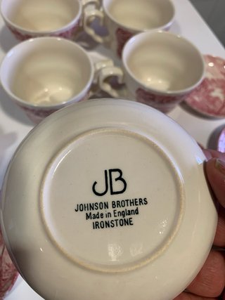 Tazas y Platos Café Rosa varias marcas inglesas