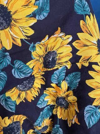 Pantaloni comodi con stampa girasoli