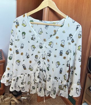 Camisa Lefties Estampada Multicolor Talla S
