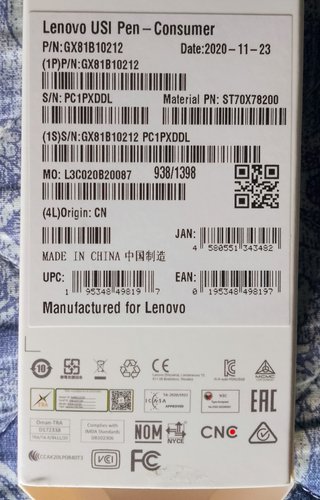Lenovo USI Pen Pennino Chrome OS