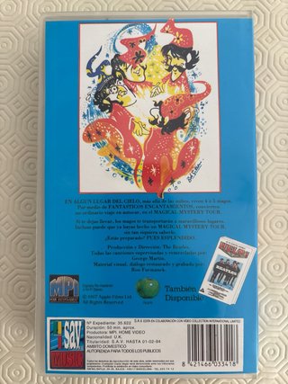 Películas The Beatles VHS Help! y Magical Mystery