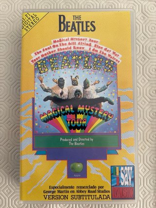 Películas The Beatles VHS Help! y Magical Mystery