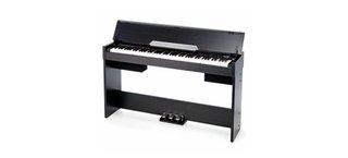 Piano Digital Negro con Banqueta