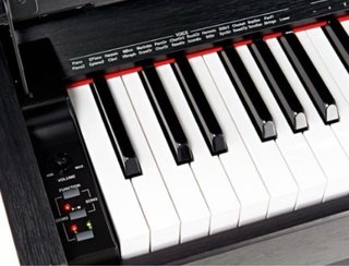 Piano Digital Negro con Banqueta