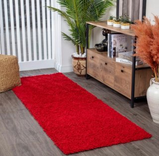 Alfombra Surya 80x220 cm Roja