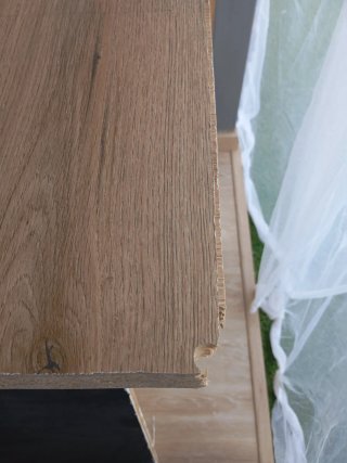 Resto encimera aglomerado imitación madera