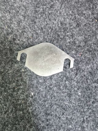 Chapa para anular válvula EGR Citroen Peugeot Volv