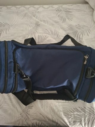 Bolsa de deporte Nike azul y negra