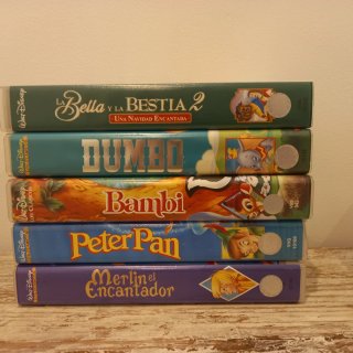 Lote 14 Películas Disney VHS (Español)