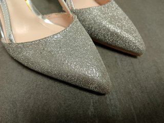 Sandali donna GOGO argento glitter
