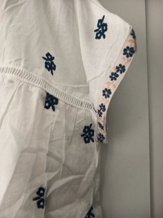 Blusón Boho Bordado Talla S