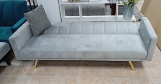 Sofá Cama Bogotá. Gris. Cómodo. ¡EN REBAJA!