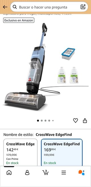 A ESTRENAR. Bissell Crosswave EdgeFind.