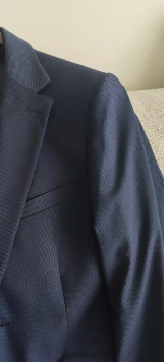 Traje de vestir azul chico