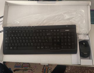 Teclado y Ratón Inalámbrico B-MOVE Negro