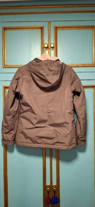 Chaqueta de montaña Quechua beige/gris