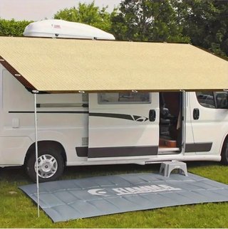 Toldo sombra beige/crema 4x4m, Rayos UV 95%, Nuevo