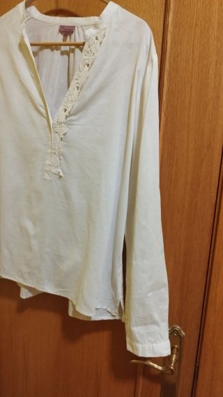 Camisa Trucco Algodón Bordado Talla M