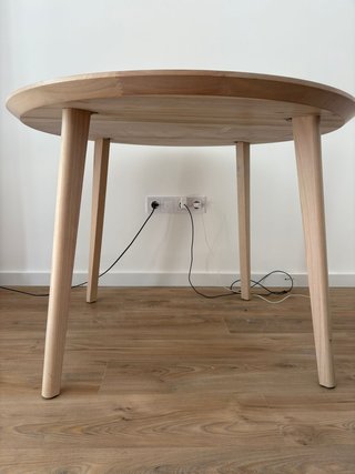 Mesa Redonda IKEA Madera Clara