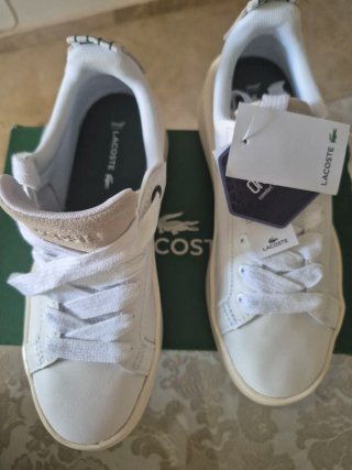 Zapatillas Lacoste Mujer Blancas Nuevas originales