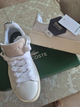 Zapatillas Lacoste Mujer Blancas Nuevas originales