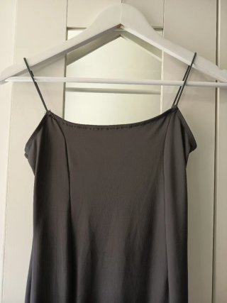 Vestido largo negro ajustado