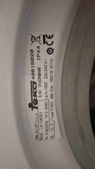 Resistencia Teka LI4 1080EV Lavadora