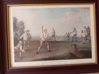 Serie 4 cuadros deportes ingleses vintage
