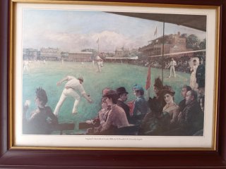 Serie 4 cuadros deportes ingleses vintage