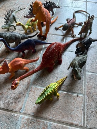 Set di animali preistorici e rettili