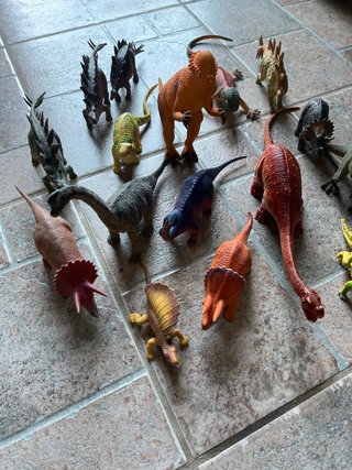 Set di animali preistorici e rettili