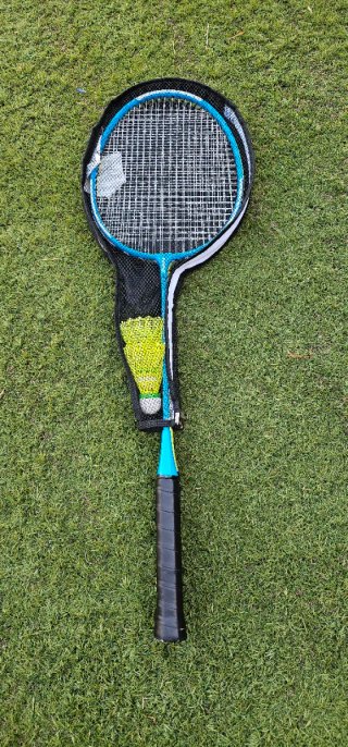 Raquetas bádminton niños + funda y volantes