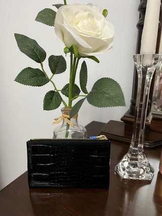 Monedero Bimba y Lola Negro Cocodrilo