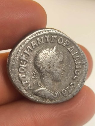 Moneda Romana Tetradracma Antioquía Gordiano III