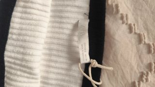 Top Zara punto blanco y negro