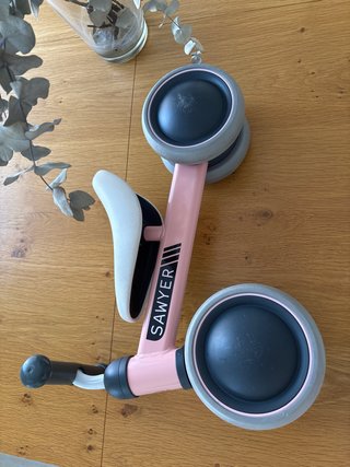 Bici de aprendizaje Sawyer rosa