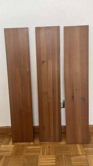 Balda/Estante industrial madera y metal
