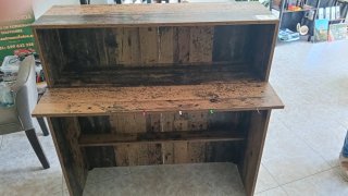 Mostrador estilo rústico madera