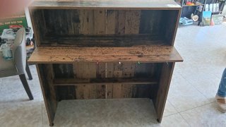 Mostrador estilo rústico madera