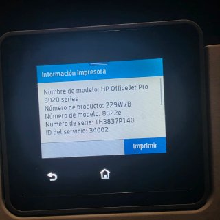 Impresora HP OfficeJet Pro 8022e