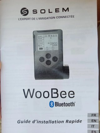 Programador riego Bluetooth SOLEM WooBee