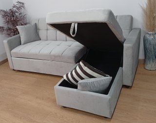 Sofá Cama Krys. Chaiselong. Arcón. Cómodo. Oferta!