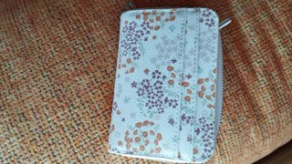 Monedero tarjetero floral