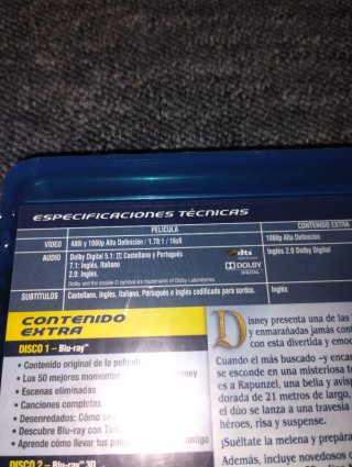 Enredados 3D Blu-ray Precintado