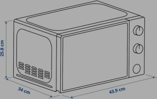 Microondas blanco como nuevo