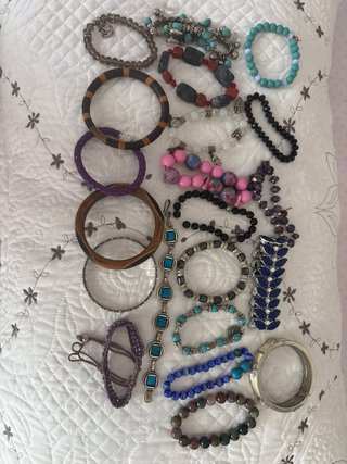 Lote 21 Pulseras Multicolor