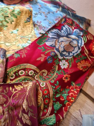 Lote retales telas falleras